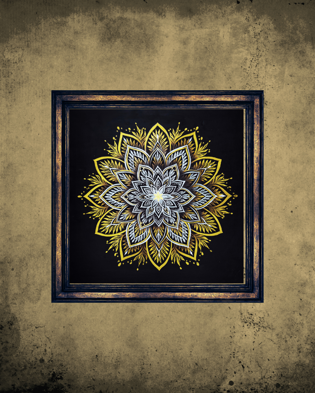 glow in the dark painting mandala