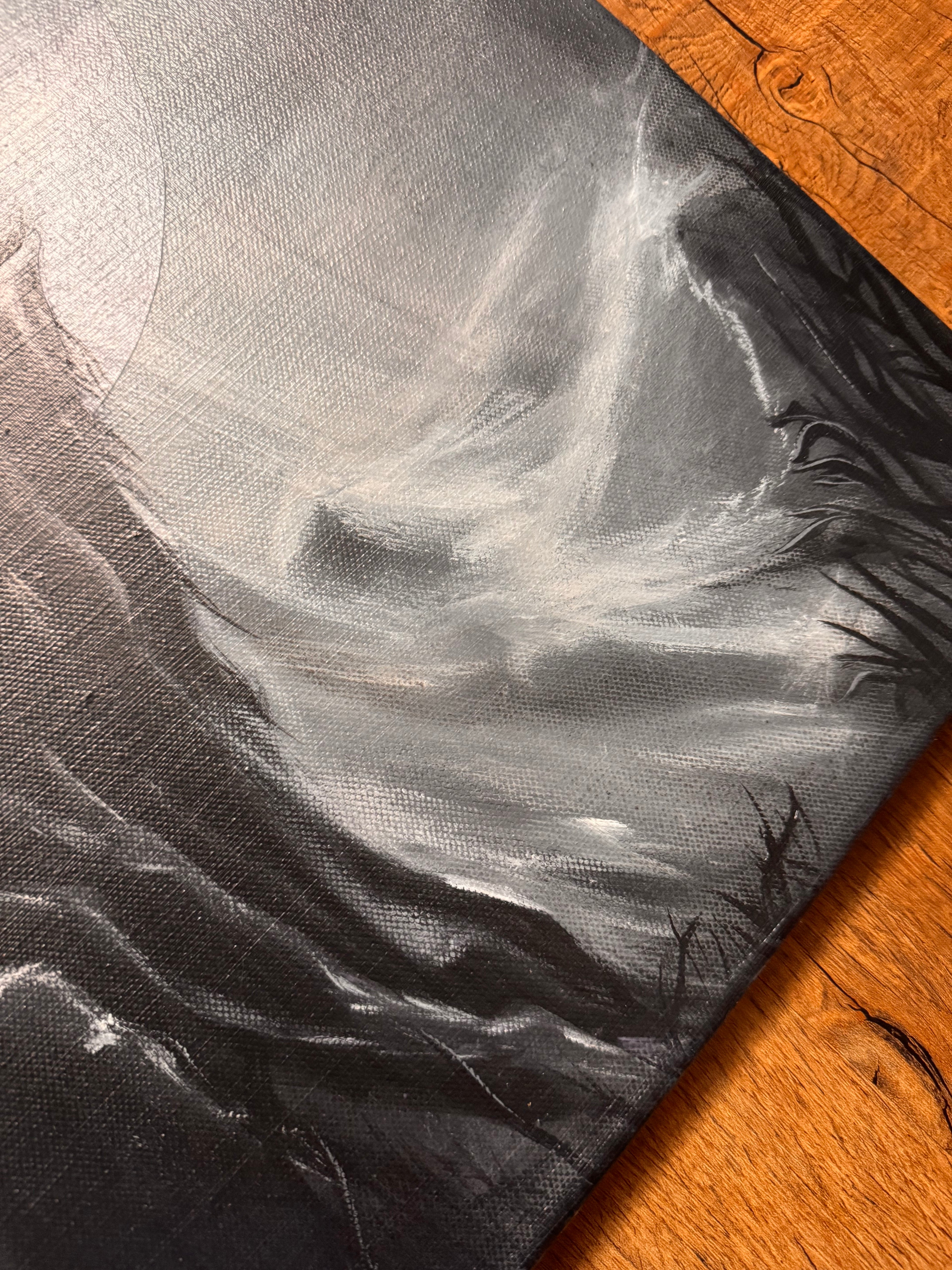 svitici obraz glowing glow in the dark svitici malovani mesic uplnek vlk