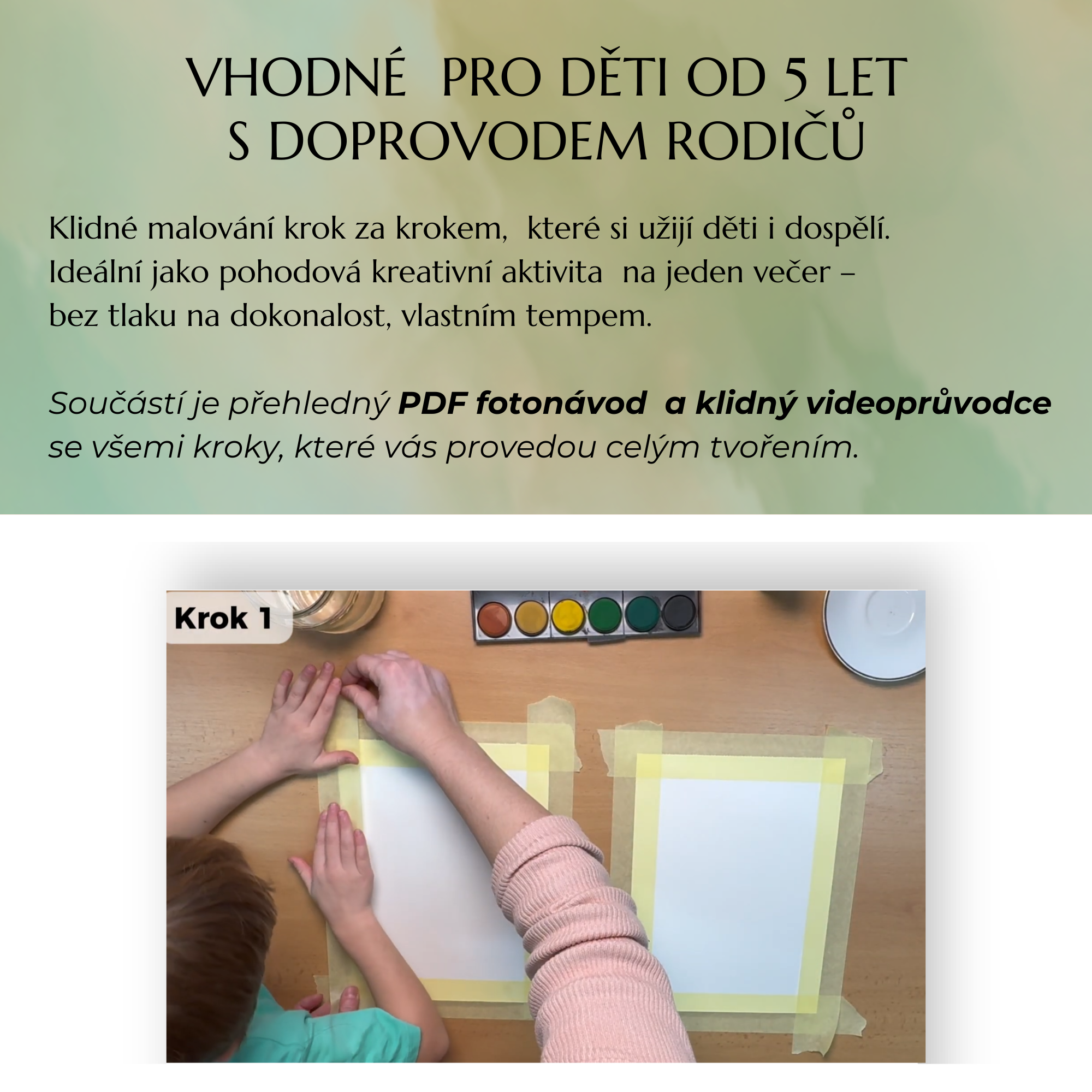 svitici malovani s malymi detmi s uv barvami