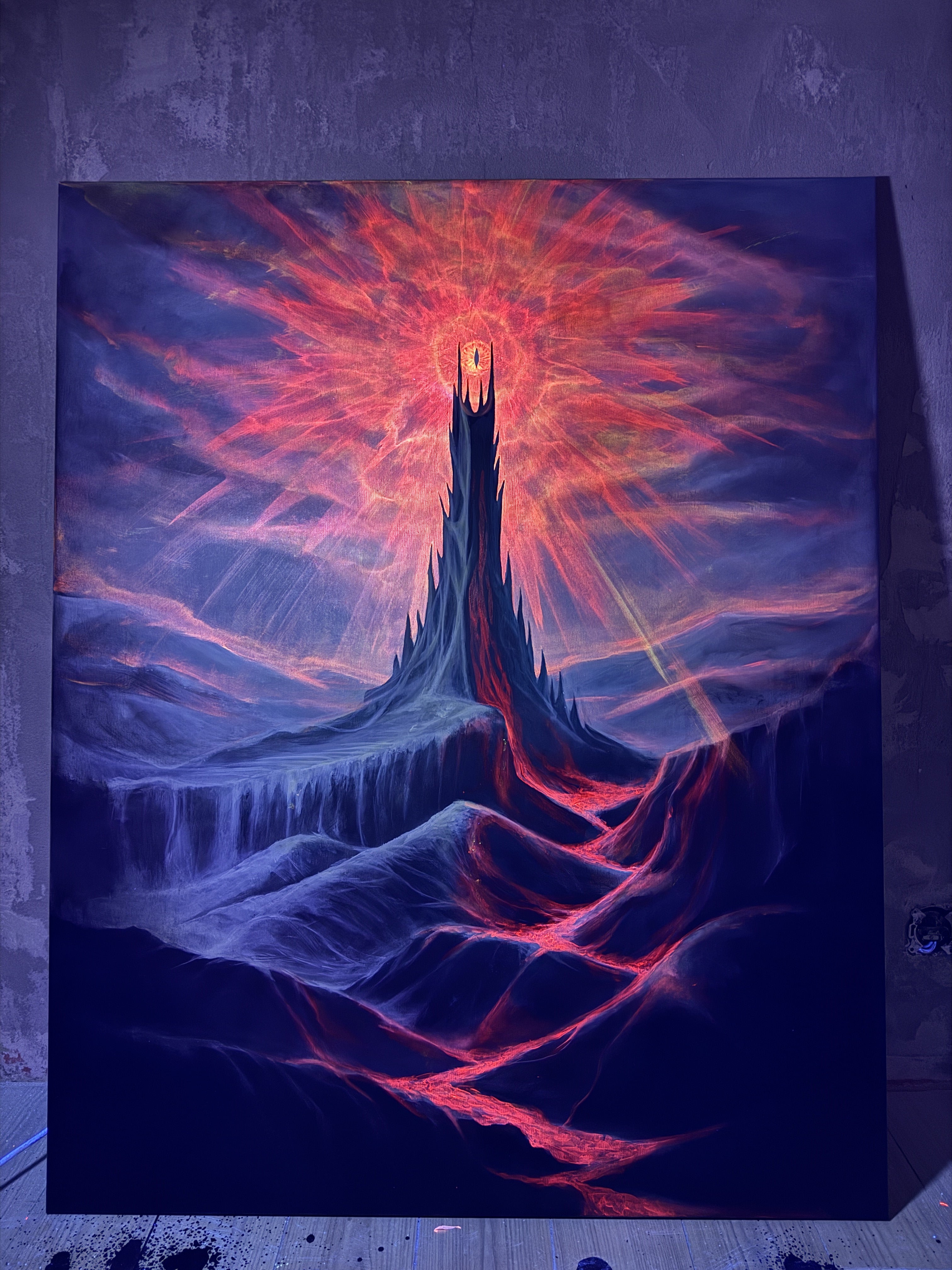 svitici obraz pan prstenu Sauronovo oko