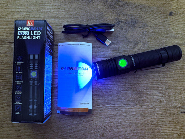 UV svítilna 365nm pro svítící obrazy
