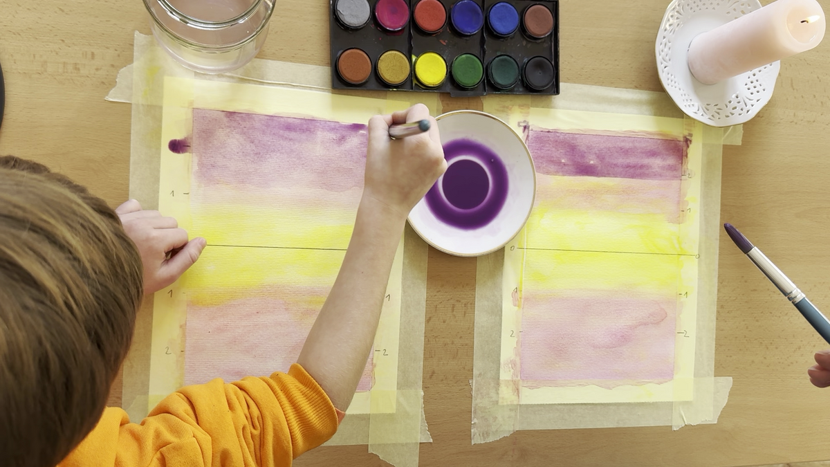 tvoření pro děti svítící malování kreativní sada